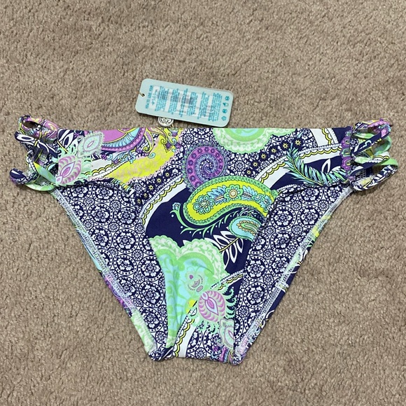 Luli Fama Cosita Buena Fringe Plunge Push Up Top And Dynasty Full Bottom Size XS - Picture 8 of 15